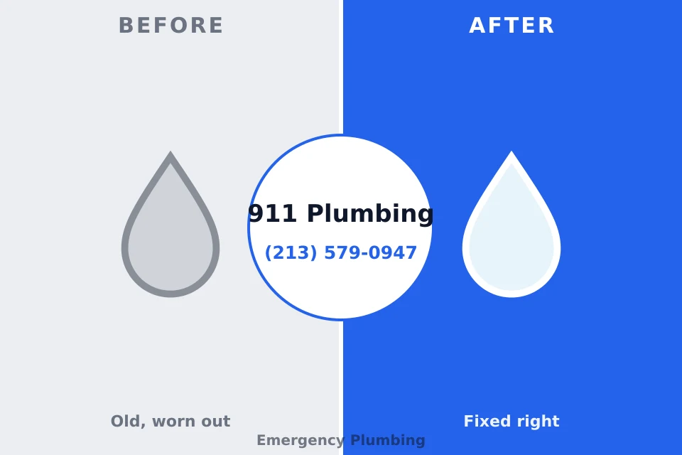 Before and after: plumbing repair Coats, NC